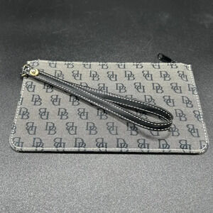 Dooney Bourke Zip Wallet Hand Wrist Strap Lightweight 8” X 4.5”